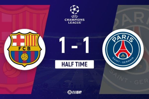 Halftime - Barcelona 1-1 Paris
